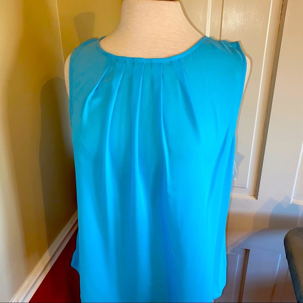 Worthington Womens Round Neck Sleeveless Tank Top